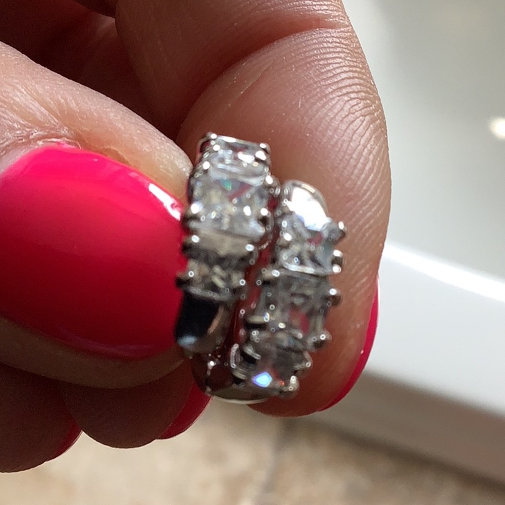 925 silver and cubic zirconia earrings